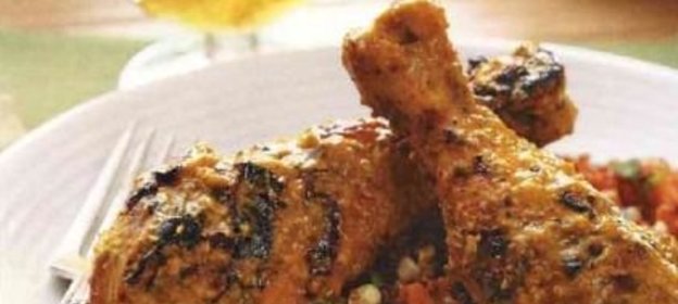 Куриные крылышки (голени), жаренные под острым маринадом