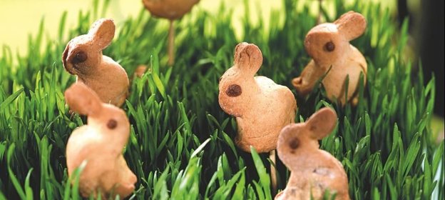Пасхальное печенье Зайчики