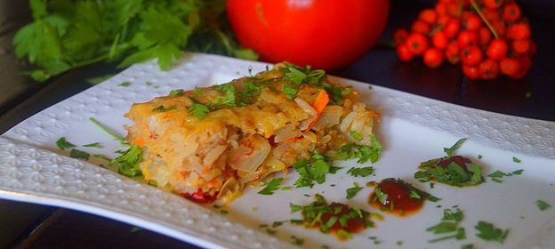 Очень ленивая запеканка Осенние мотивы