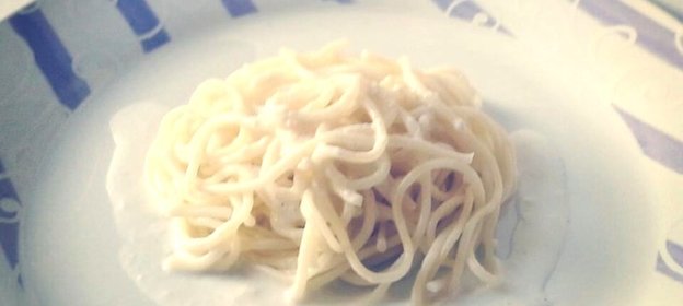 Спагетти в сливочно-сырном соусе