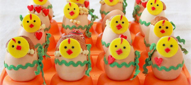 Пасхальные апельсиновые кексы в яичных скорлупках