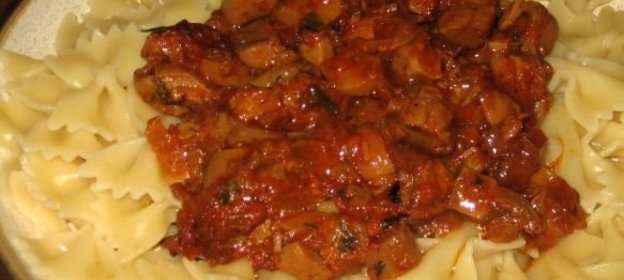 Пасташутта с грибным соусом