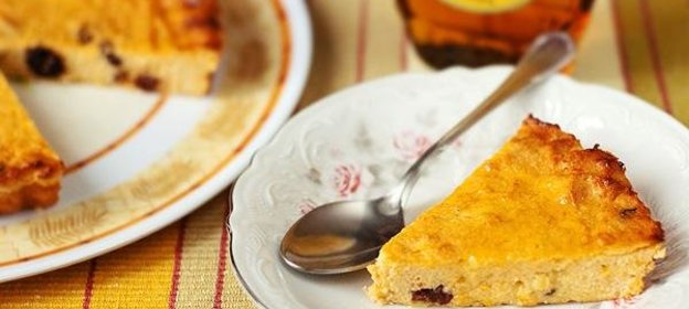 Творожная запеканка с курагой