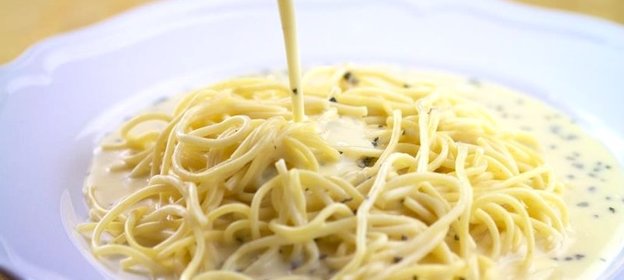 Макароны под соусом бешамель