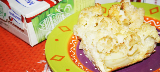 Сливочная запеканка из цветной капусты с рисом