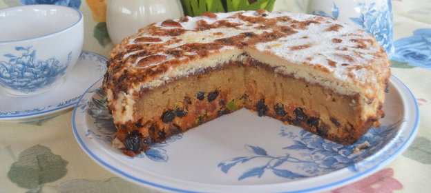 Английский кекс Симнель в мультиварке