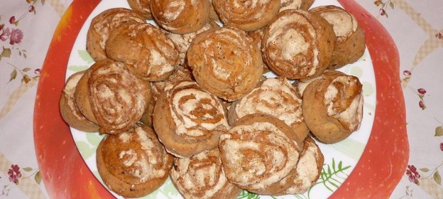 Творожное печенье с ореховым безе