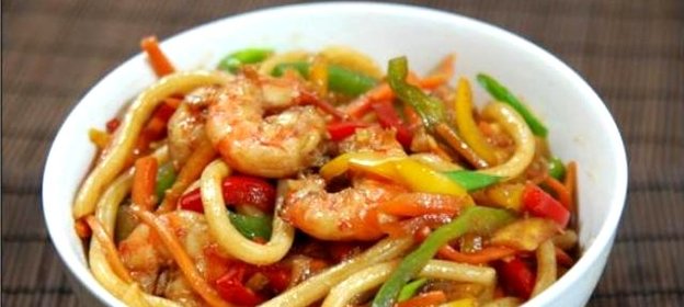 Лапша в воке