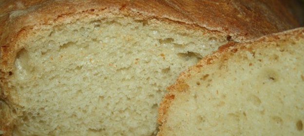 Хлеб ночного брожения (очень похож на чиабатту)