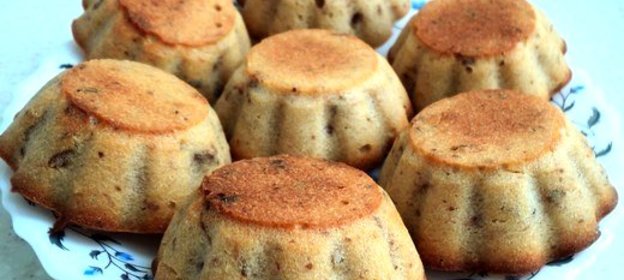 Кексы с грушей и клюквой