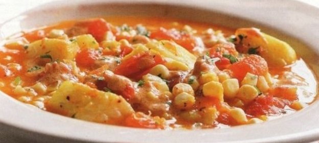 Суп из простокваши с хлебом