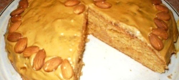 Пирог со сгущенкой к чаю