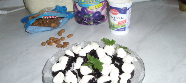 Салат с отварным языком