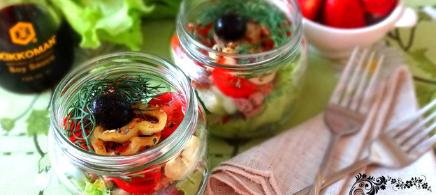 Овощной салат с тунцом (идеи для пикника)