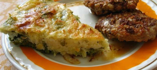 Дачная запеканка с брокколи и творогом