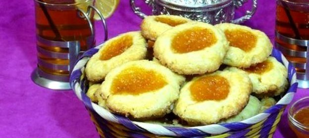 Печенье к чаю с абрикосовым джемом