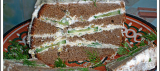 Закуска из ржаного хлеба