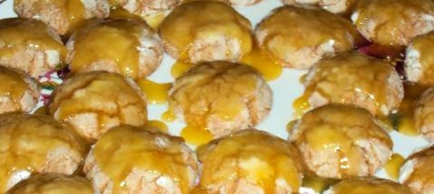 Глазурированное апельсиновое печенье