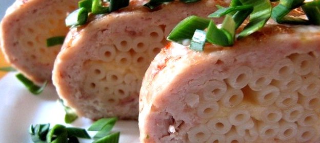 Запеканка мясная с макаронами