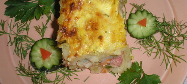 Картофельная запеканка Остатки сладки(вариант)