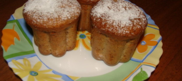 Орехово-сметанные кексики (вариант)