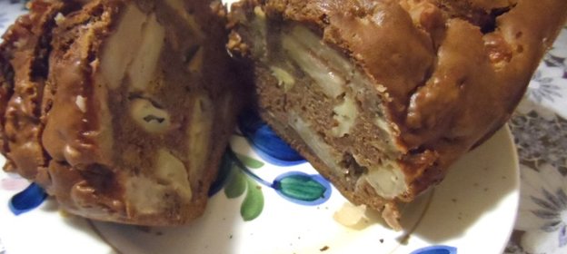 Кекс пышный с яблоками