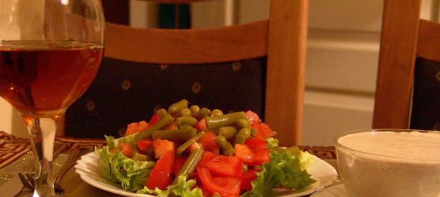 Салат с заправкой из тунца