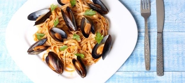 Паста с мидиями