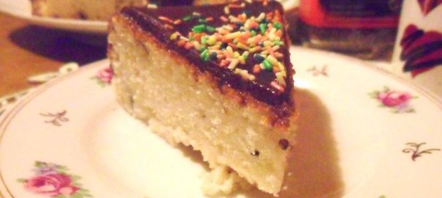 Манник с орехами в шоколадной глазури