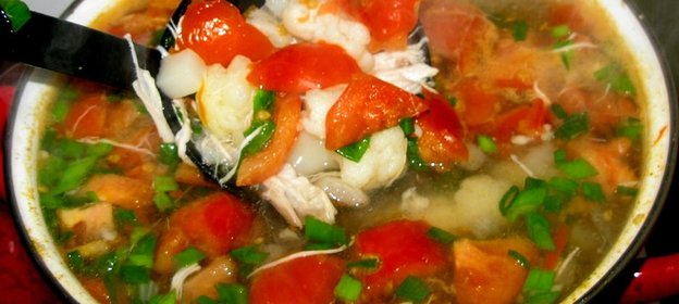 Щи с цветной капустой