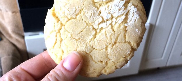 Лимонное печенье с трещинками