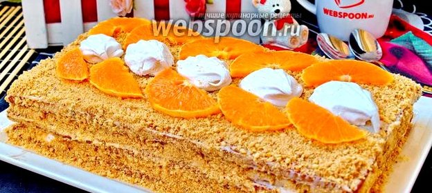 Торт из зефира и печенья