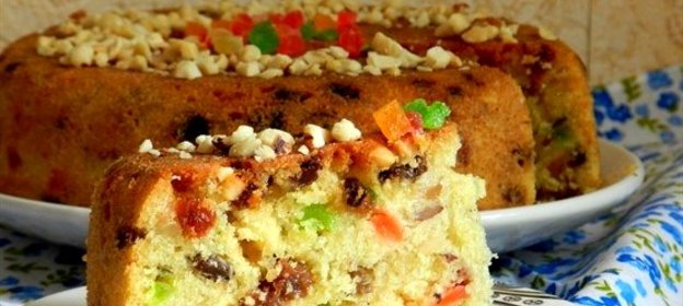 Кекс с орехами в мультиварке