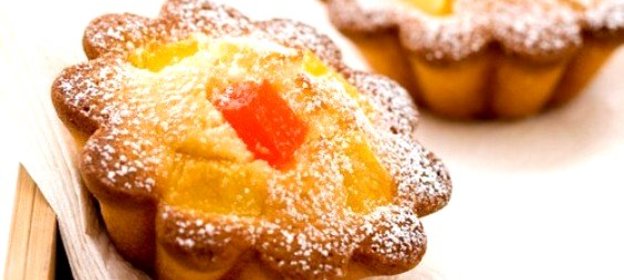 Кокосовые кексы с ананасом и папайей