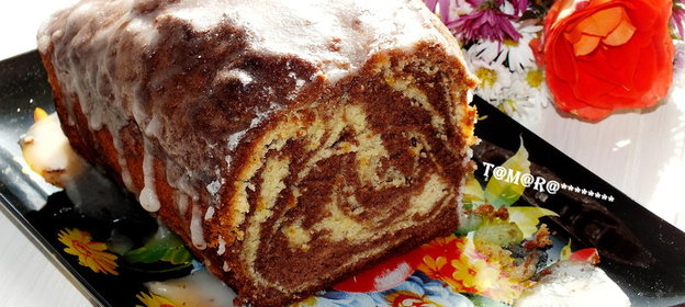 Апельсиновый кекс с сахарной глазурью