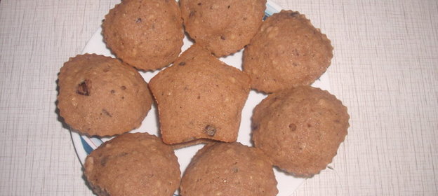 Шоколадно-ореховые маффины