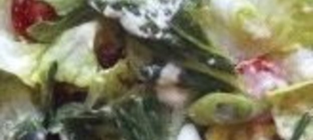 Овощной салат с беконом