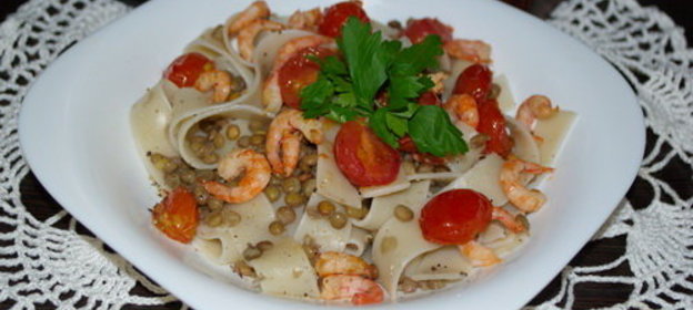 Паста с чечевицей Пардина