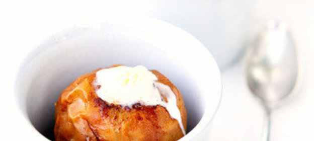 Парфе в запеченных яблоках