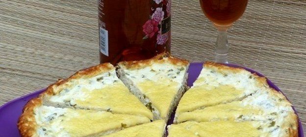 Творожная запеканка с зеленью