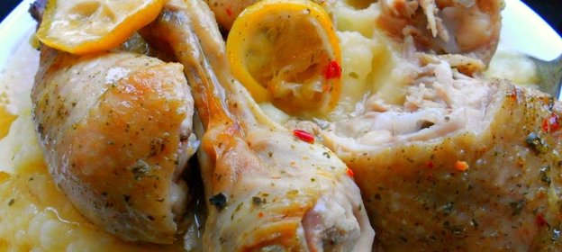 Куриные ножки, запеченные в рукаве с лимоном
