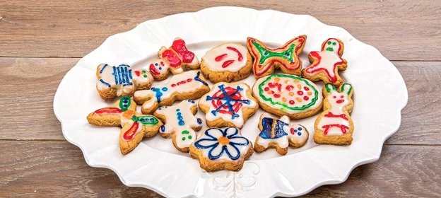 Имбирное печенье в лимонной глазури