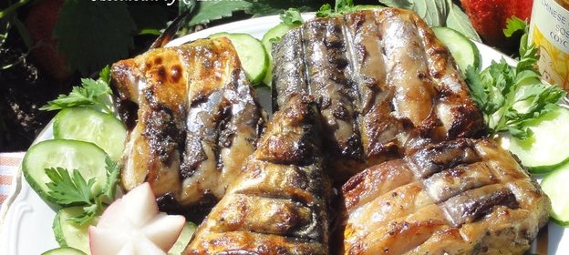 Самая вкусная скумбрия на гриле под маринадом .100% блюдо для пикника