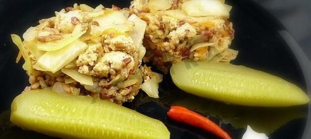 Ленивые голубцы с куриным фаршем в мультиварке