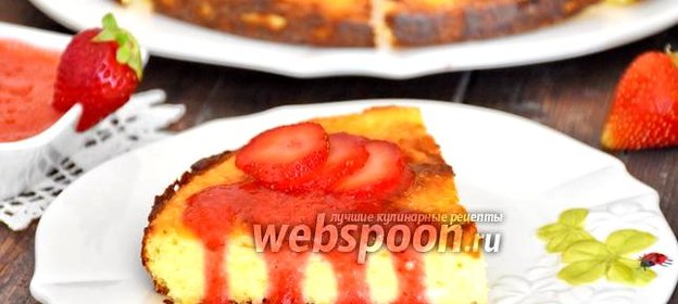 Запеканка из рикотты с кокосом