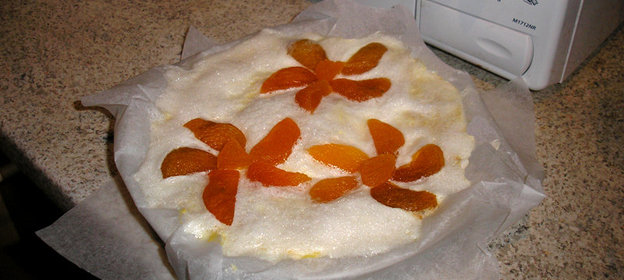 Творожная запеканка с курагой