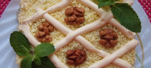 Слоеный салат с говядиной