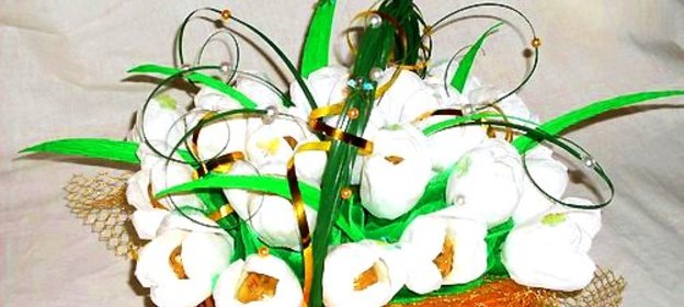 Букет из конфет для девочки