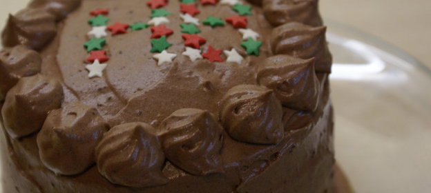 Шоколадный тортик с медовыми коржами