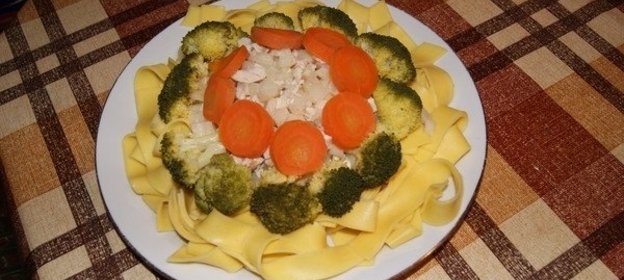 Лапша с овощами